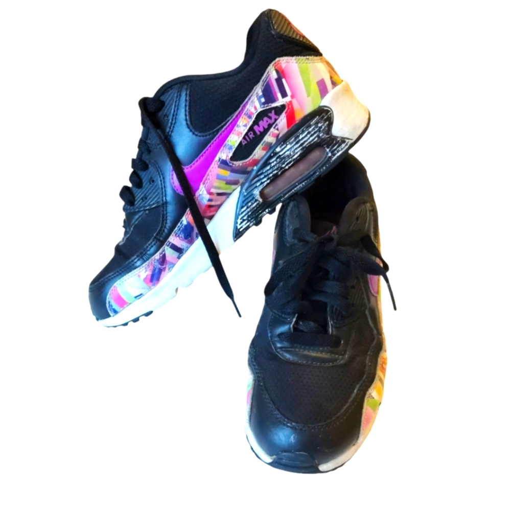 Nike 2016 Air Max 90 Print Mesh Hyper Violet Running Shoes
